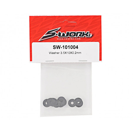 SWORKz ARANDELAS DE SATELITES S35-4 3.5x10x0.2mm 12 UND