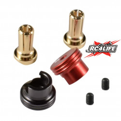 Conectores Banana de 5mm para batería Lipo RC,