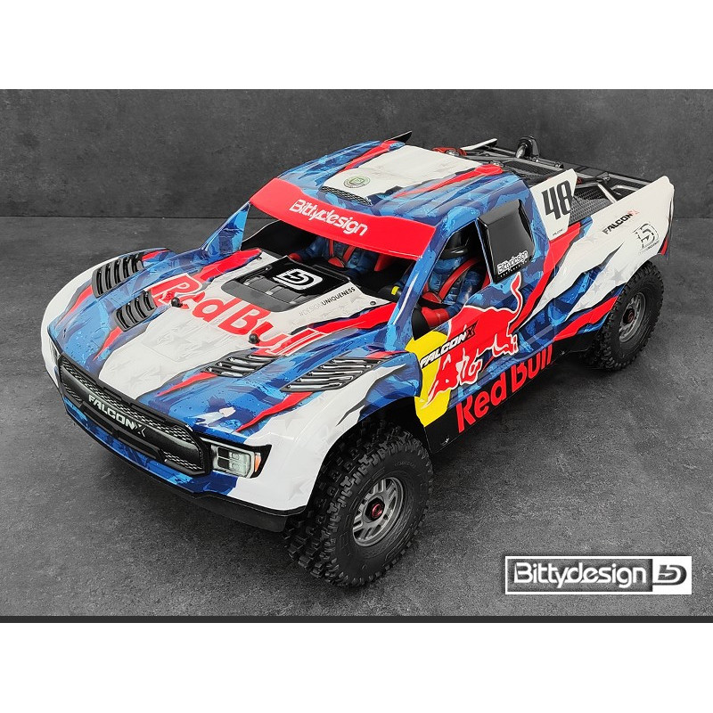 FALCON-X 1/7 CLEAR BODY ARRMA MOJAVE 6S BLX PRECUT