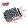 Alarma Lipo Buzzer Medidor de Voltaje 1-8s Avisador Lipo Protección