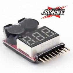 Alarma Lipo Buzzer Medidor de Voltaje 1-8s Avisador Lipo Protección