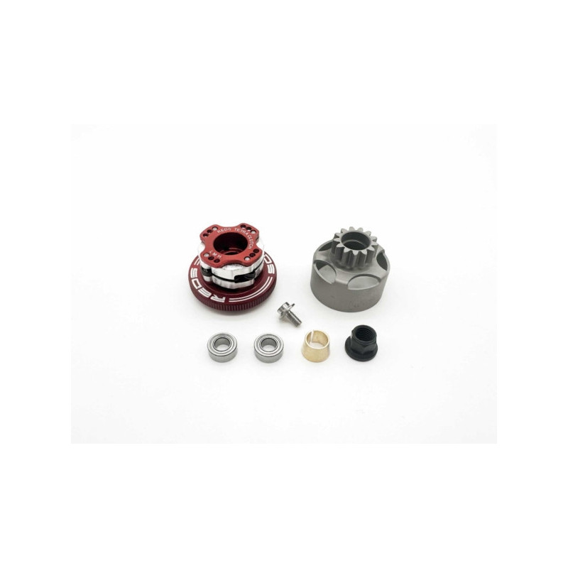 EMBRAGUE COMPLETO  CAMPANA 13T  RODAMIENTOS TORNILLO TITANIO