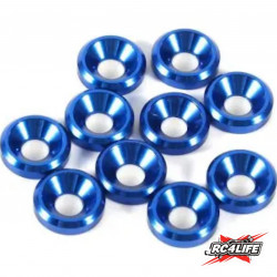 ARANDELA ALUMINIO CONICA M3 AZUL (10u.)