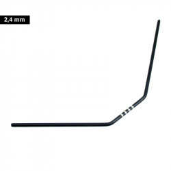 BARRA ESTABILIZADORA ULTIMATE DEL. 2,4mm MUGEN, ASSOCIATED, XRAY (1u.)