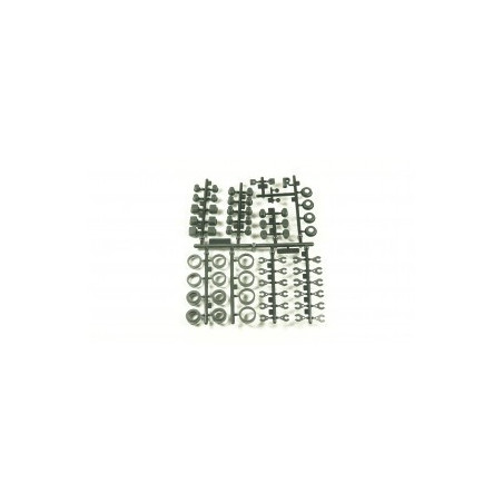 SET INSERTOS DE PLASTICO NEGRO SWORKz