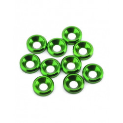 ARANDELA ALUMINIO CONICA M3 Verde(10u.)