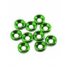 ARANDELA ALUMINIO CONICA M3 Verde(10u.)
