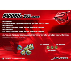 SWORKz Lightend Wheel Hub 6.5mm for 8mm Axle (2)