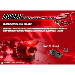 SWORKz S35-3/S350 Nitro Series Center Brake Disk Holder