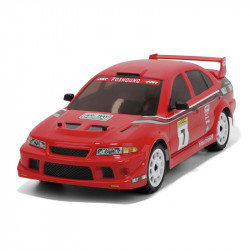 COCHE MITSUBISHI EVO 1/10 DRIFT BRUSHLESS 60A 3300KW HNR9804-R 4X4 WATERPROOF ROJO RTR