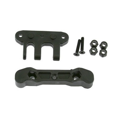 Soporte trapecios trasero y soporte alerón Hyper ST Truggy