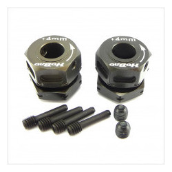 Hexágonos de ruedas + 2mm rosca invertida CNC 7075