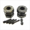 Hexágonos de ruedas + 4mm rosca invertida CNC 7075