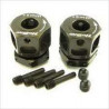 Hexágonos de ruedas + 8mm rosca invertida CNC 7075