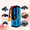 DXF 4S 14.8V Lipo Battery 80C 5200mAh 4S Hard Case Battery with XT90 Plug Connector (2 Packs)