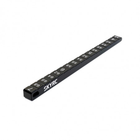 MEDIDOR ALTURA CHASIS ON ROAD 3.8MM A 7MM (NEGRO) SKYRC