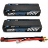 DXF 2S Lipo Batería 7.4V 8000mAh 110C Estuche rígido Batería con 5.0 mm Bullet to Deans T Plug para