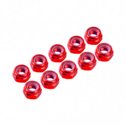 AUTOBLOCANTE ALU. M3 ROJO (10u.)