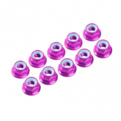 AUTOBLOCANTE ALU. M3 FLANGED ROSA (10u.)