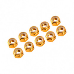 AUTOBLOCANTE ALU. M4 DORADO (10u.)