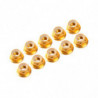 AUTOBLOCANTE ALU. M4 FLANGED DORADO (10u.)