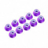 AUTOBLOCANTE ALU. M4 FLANGED PURPURA (10u.)