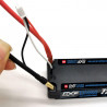2X HV DXF 2S Lipo Batería 7.6V 7200mAh 140C Estuche rígido Batería con 5.0 mm Bullet to Deans T Plug para