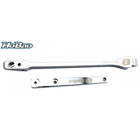 Barras rigidificadoras CNC 7075 delantera y trasera Hyper8 Hobao -88038