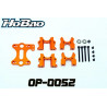 Kit soporte dif. cent. CNC 7075 Gris o Naranja Hyper HoBao