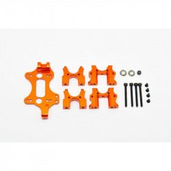 Soporte diferencial central CNC 7075  Hyper Gris o Naranja