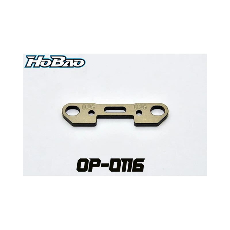Placa Convergencia tras. inf. 0,25° CNC 7075  Hyper VS VS2 HoBao