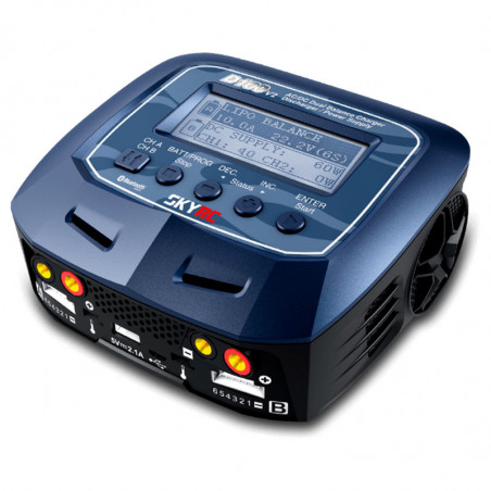 CARGADOR D100V2 LIPO1-6S 10A 2X100W 240V AC / 12V DC SKYRC