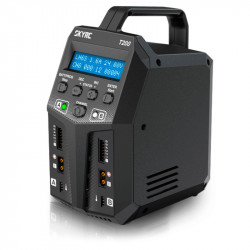 CARGADOR T200 DUO LIPO 1-6S 12A 2X100W 240V AC / 12V DC SKYRC