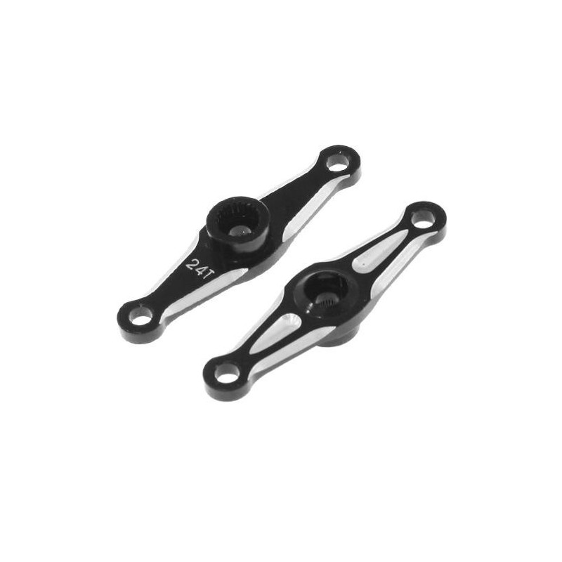 SERVO HORN GAS/FRENO ALUMINIO HITEC 24T (1u.)