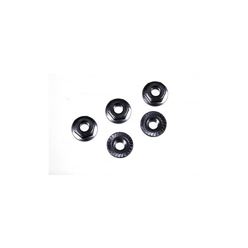 TUERCA M4 FLANGET RUEDA 1/10 (5u.) MUGEN