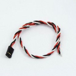 CONECTOR FUTABA HEMBRA CON CABLE TRENZADO (30cm)