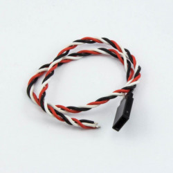CONECTOR FUTABA MACHO CON CABLE TRENZADO (30cm)