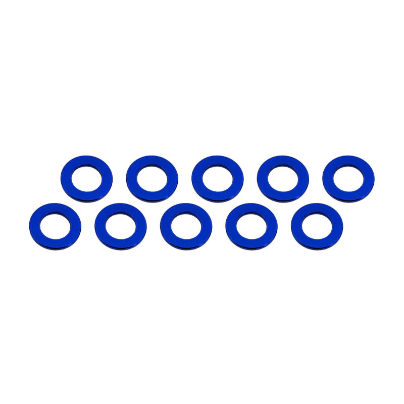 ARANDELAS ALUMINIO (3x6x0,5mm) AZUL (10u.)