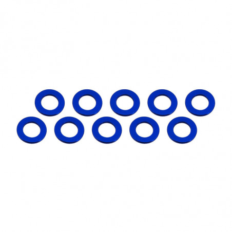 ARANDELAS ALUMINIO (3x6x0,5mm) AZUL (10u.)