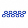 ARANDELAS ALUMINIO (3x6x0,5mm) AZUL (10u.)