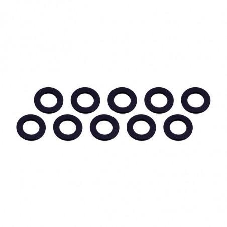 ARANDELAS ALUMINIO (3x6x0,5mm) NEGRA (10u.)