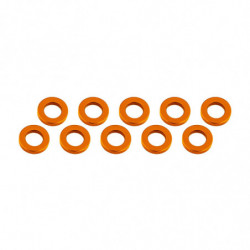 ARANDELAS ALUMINIO (3x6x1mm) NARANJA (10u.)