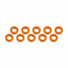 ARANDELAS ALUMINIO (3x6x1mm) NARANJA (10u.)