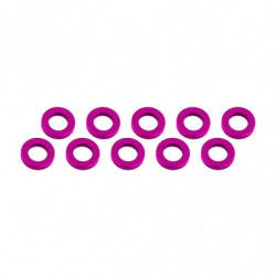 ARANDELAS ALUMINIO (3x6x1mm) ROSA (10u.)
