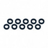 ARANDELAS ALUMINIO (3x6x1mm) NEGRA (10u.)