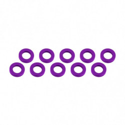 ARANDELAS ALUMINIO (3x6x2mm) PURPURA (10u.)