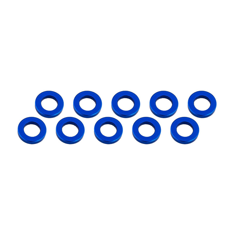 ARANDELAS ALUMINIO (3x6x2mm) AZUL (10u.)