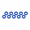 ARANDELAS ALUMINIO (3x6x2mm) AZUL (10u.)