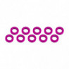 ARANDELAS ALUMINIO (3x6x2mm) ROSA (10u.)