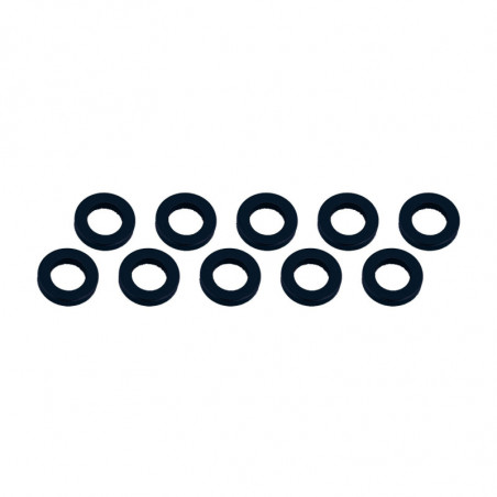 ARANDELAS ALUMINIO (3x6x2mm) NEGRA (10u.)